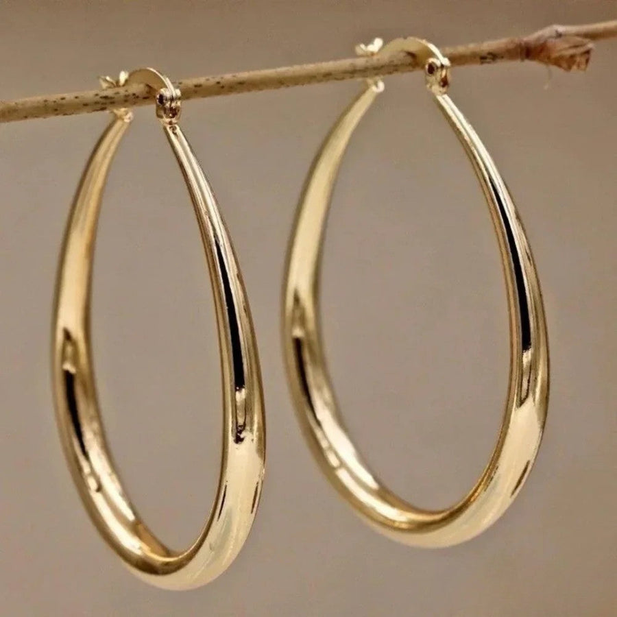 Retro Hoop Earrings