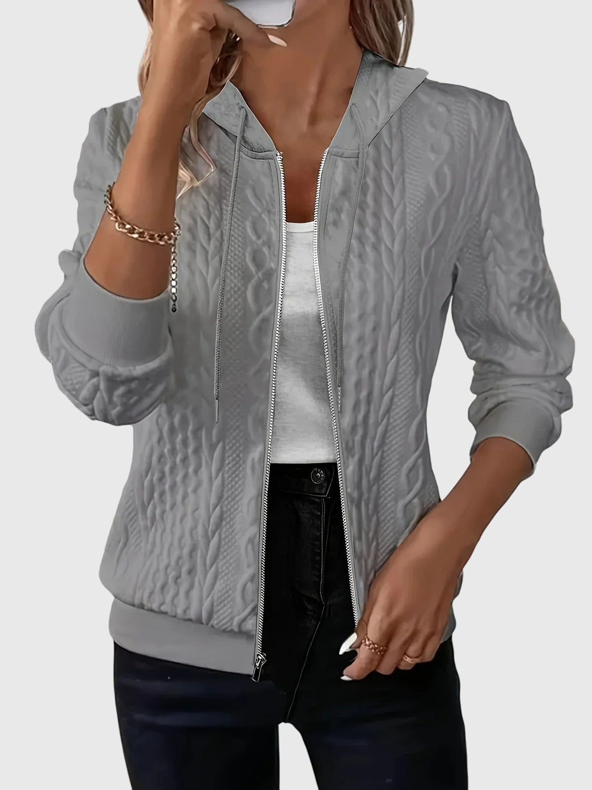 Lena™ - Hoodie with zipper