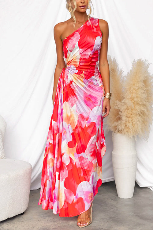 Juliette | Pleated One-Shoulder Dress