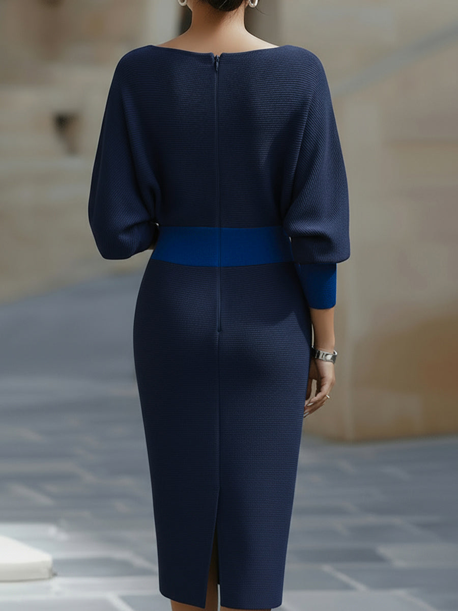 Briellé | Luxury Batwing Midi Dress